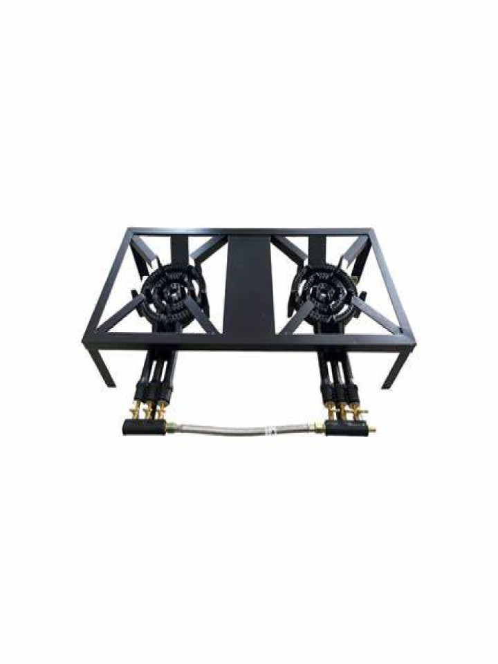 ESTUFA HIERRO 2Q 3YAVES PATAS CORTAS