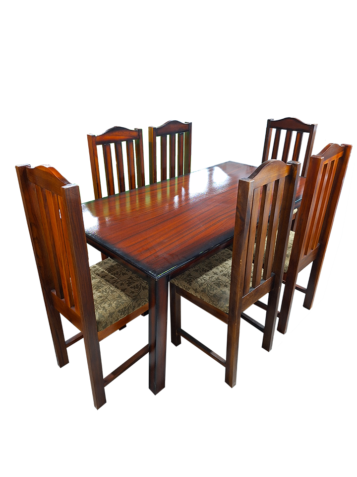 COMEDOR 6PTS NORIEL MDF Y TECA
