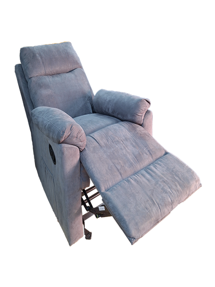 Sofa Reclinable y mecedora Gris