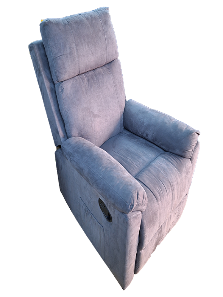 Sofa Reclinable y mecedora Gris