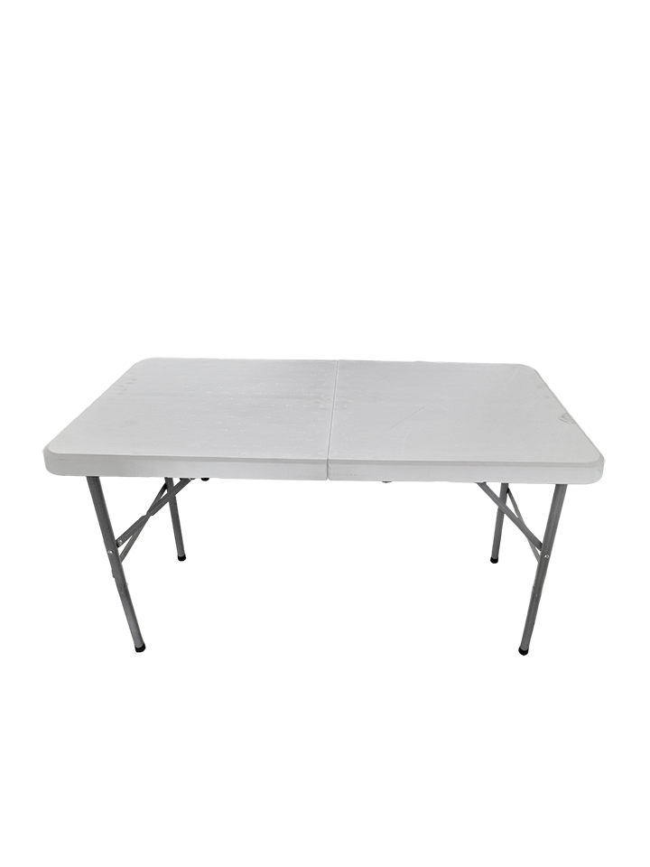 Mesa de 4 plstico plegable