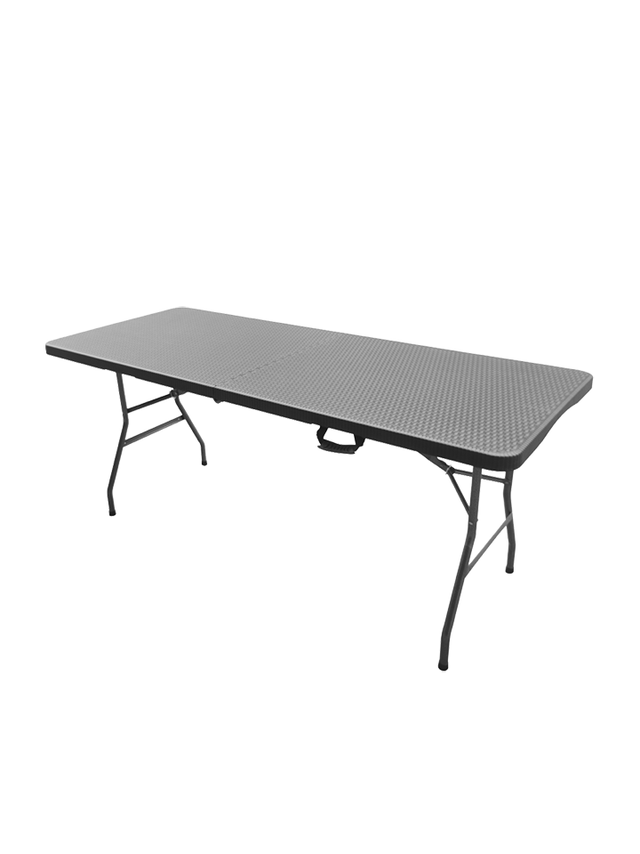 MESA 6 PLEGABLE CHOCOLATE PLASTICO