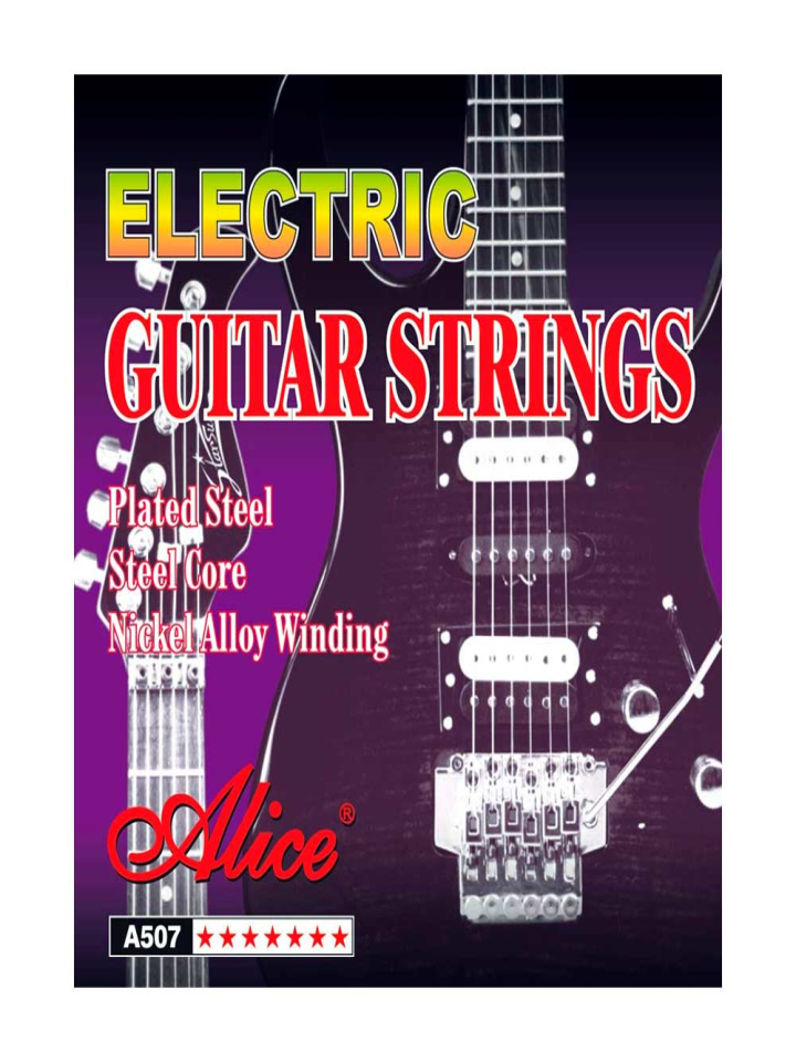 JUEGO DE CUERDAS DE GUITARRA ELECTRICA A507