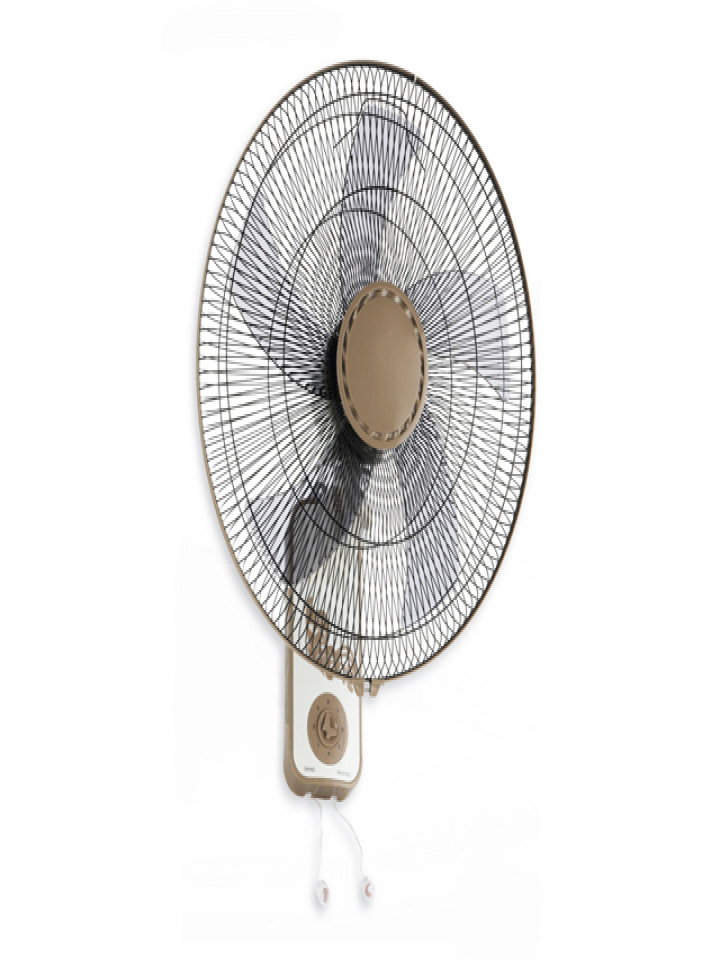 abanico PARED CON ASPA DE 5 ALAS OSCILACIN  MOTOR EN COBRE POTENCIA 45W 5W