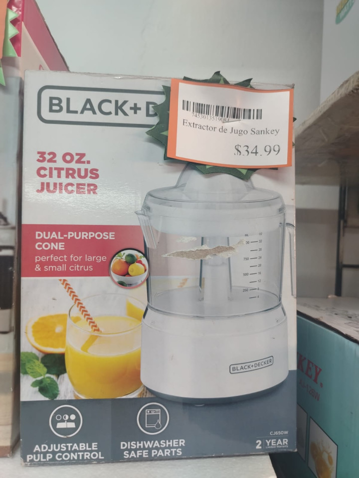EXPRIMIDOR DE JUGO BLACK DECKER