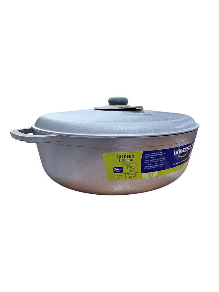 CALDERO ALUMINIO CON TAPA 36CM UNIVERSAL
