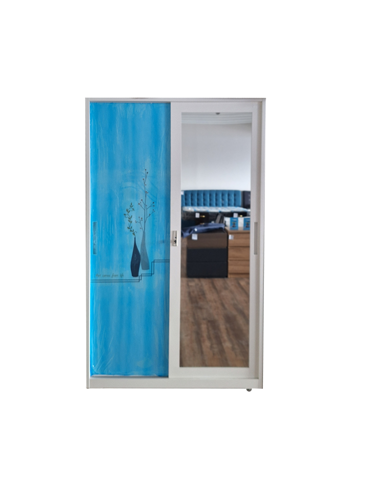 Closet metlico de 2 puertas con espejo Mediano