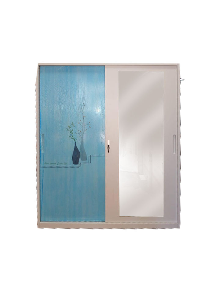 Clset metlico de 2 puertas con espejo Grande