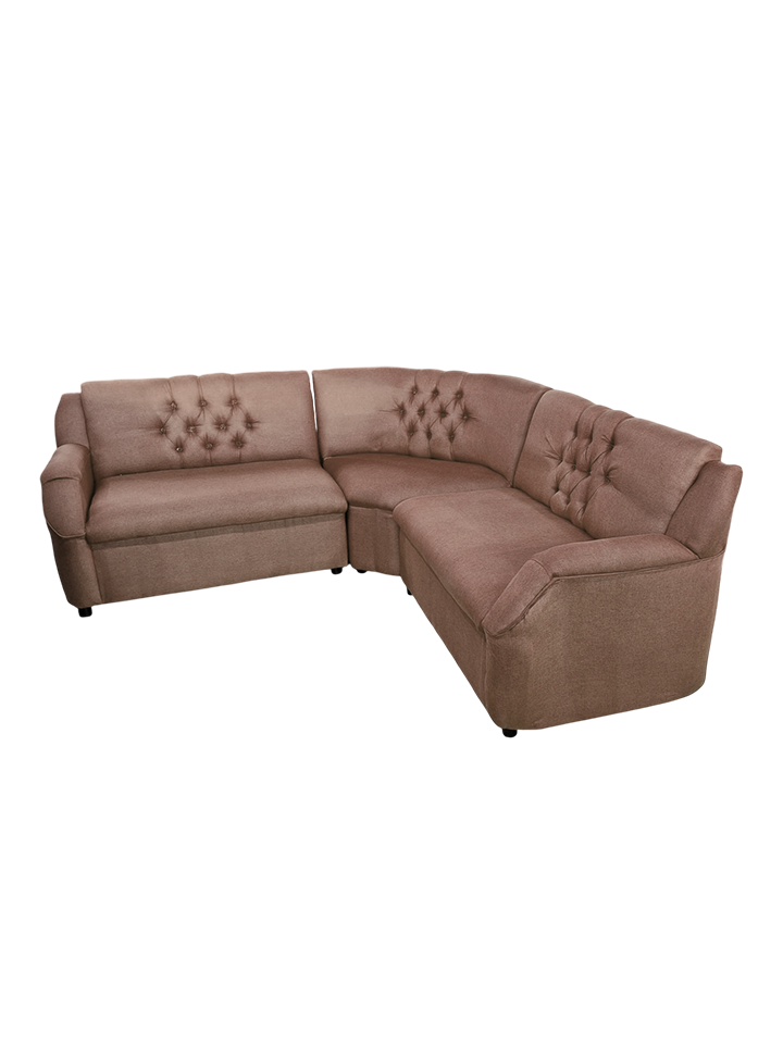Juego de Sala modelo curvito color chocolate
