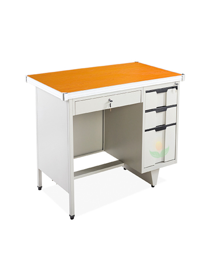 ESCRITORIO DE SECRETARIA METAL CREMA DP029C