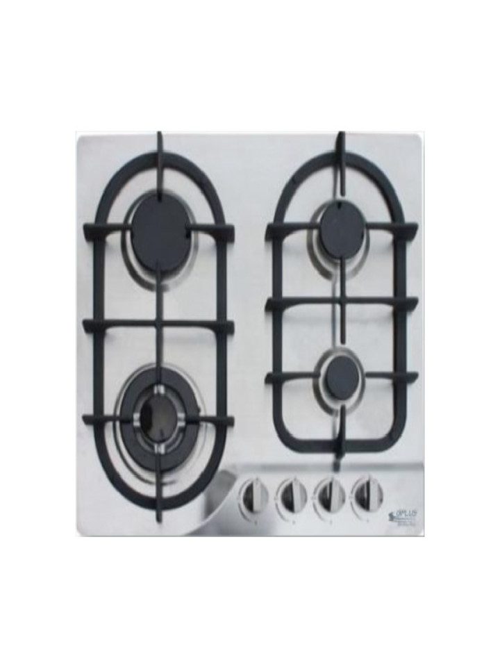 Tope de Cocina a Gas GPLUS F4-S604 con 4 Quemadores SABAF