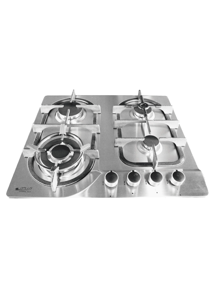 Tope de Cocina a Gas GPLUS F4-S604 con 4 Quemadores SABAF