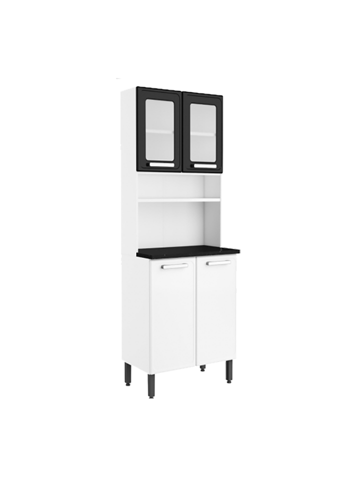 Kit de 2 Puertas de Metal Blanco Bertoline