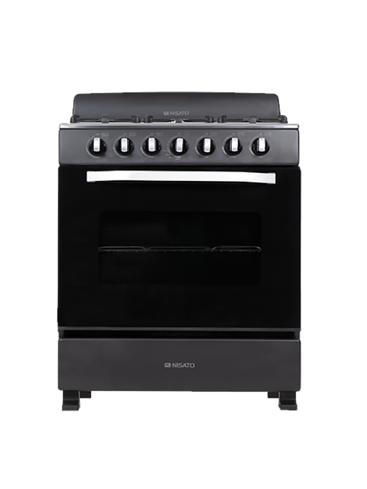 Estufa de 30 Nisato NE-7630RNPHFMS con 6 Quemadores y Parrilla