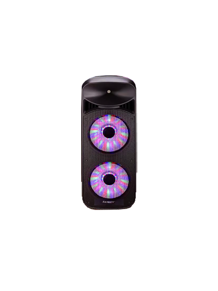 Amplificador de 2 Bocinas de 15 con Ruedas Sankey PA-153183