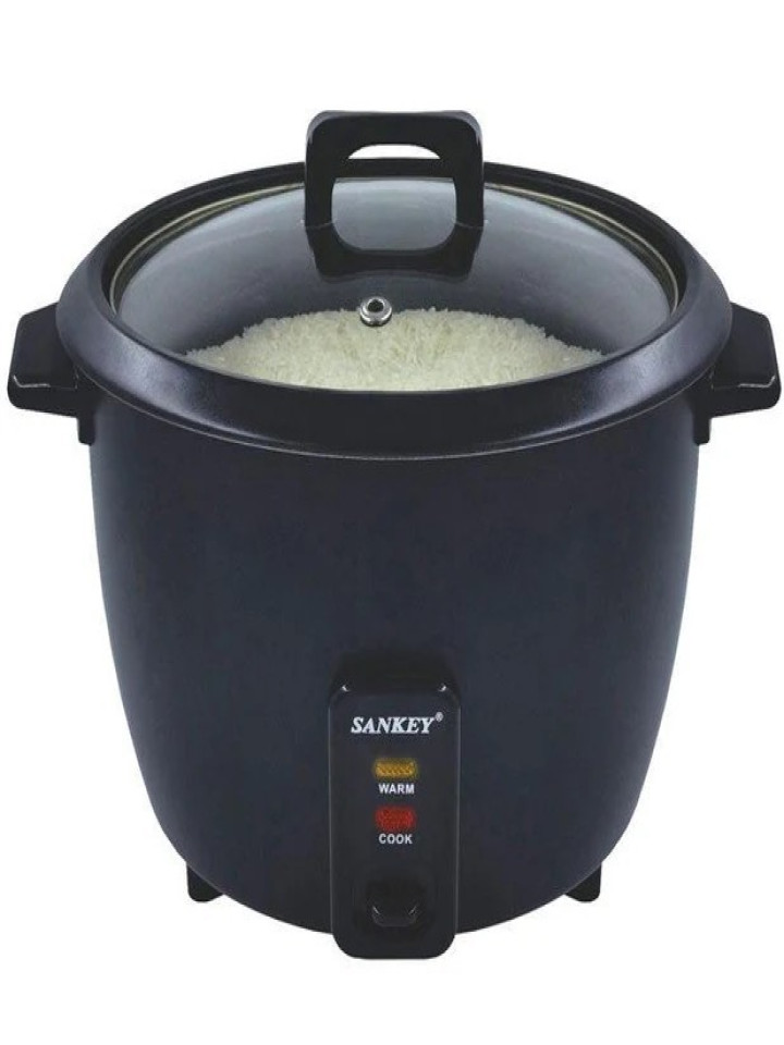 Olla Arrocera Sankey RC-18BL con 10 Tazas de Capacidad de Color Negro