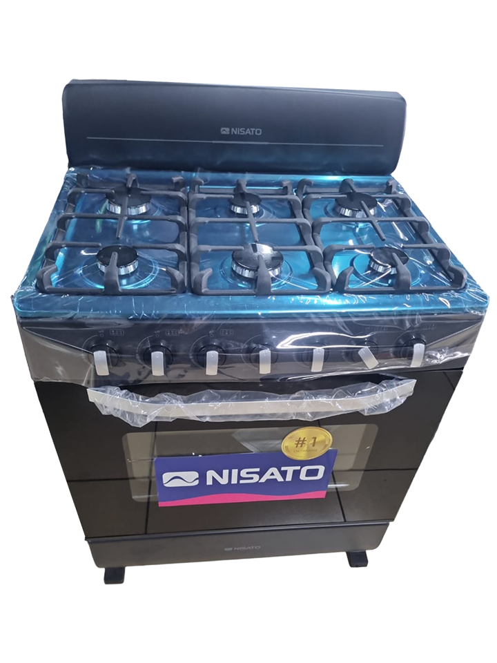 Estufa 30 Negra a Gas de 6 Quemadores Nst STE-586RNPHFSG