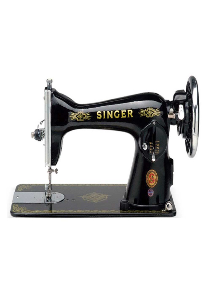 MAQUINA NEGRA DE COSER SINGER CON MOTOR.