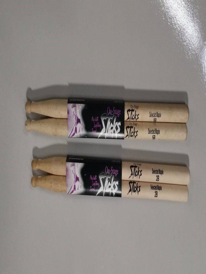 BAQUETAS PARA CAJA MARCA STICKS