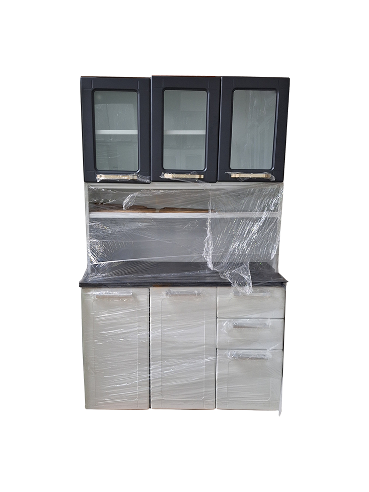 KIT TRIPLE GRIS CON VIDRIO