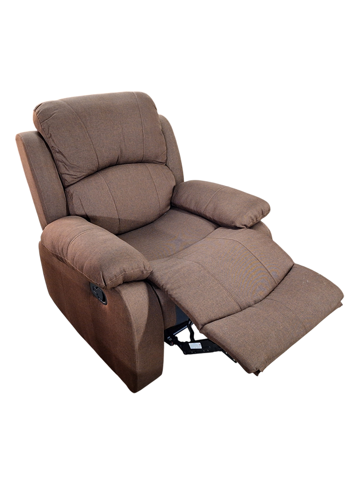 Sillon Reclinable Color azul Brown y gris 80X90X98CM