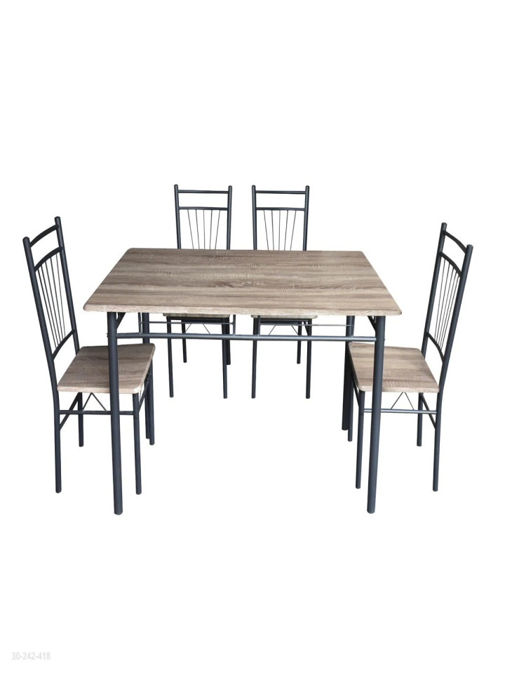 Jgo De Comedor Aspecto de Mdera 120*70*75Cm