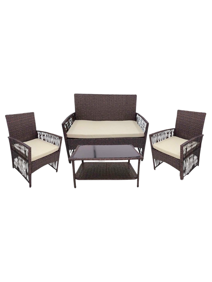 Jgo De Sofa 4Pzs Chocolate