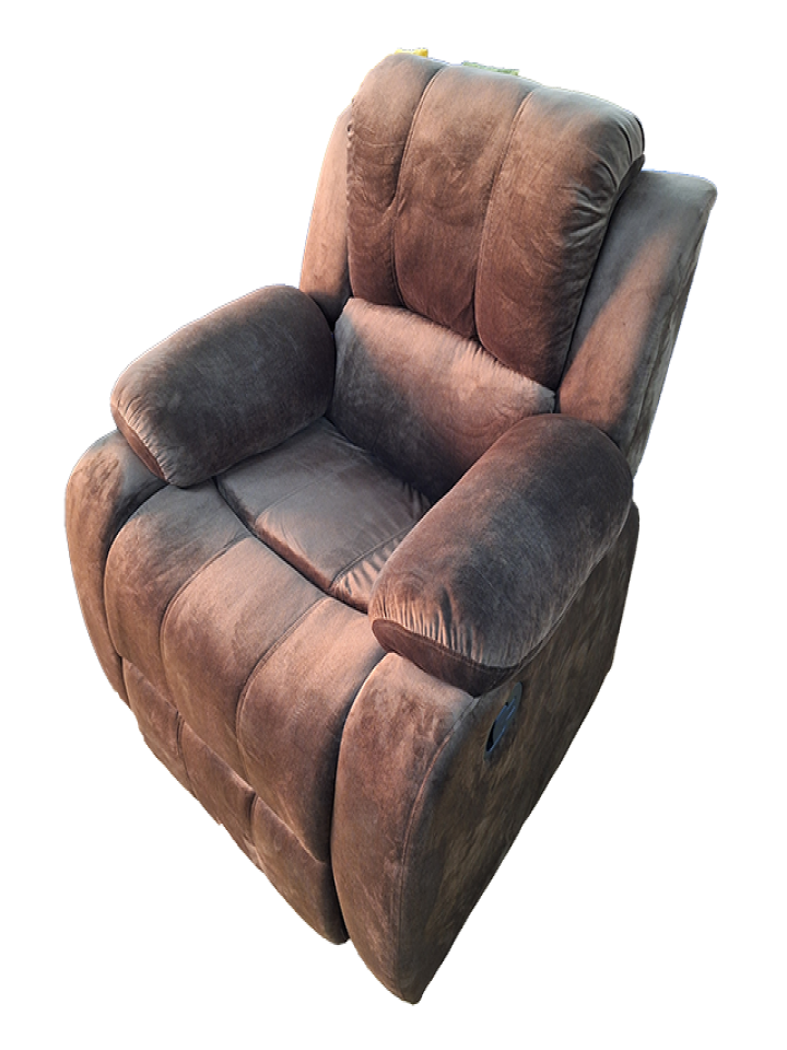 Sofa Reclinable Giratorio Mecedora Color Gris