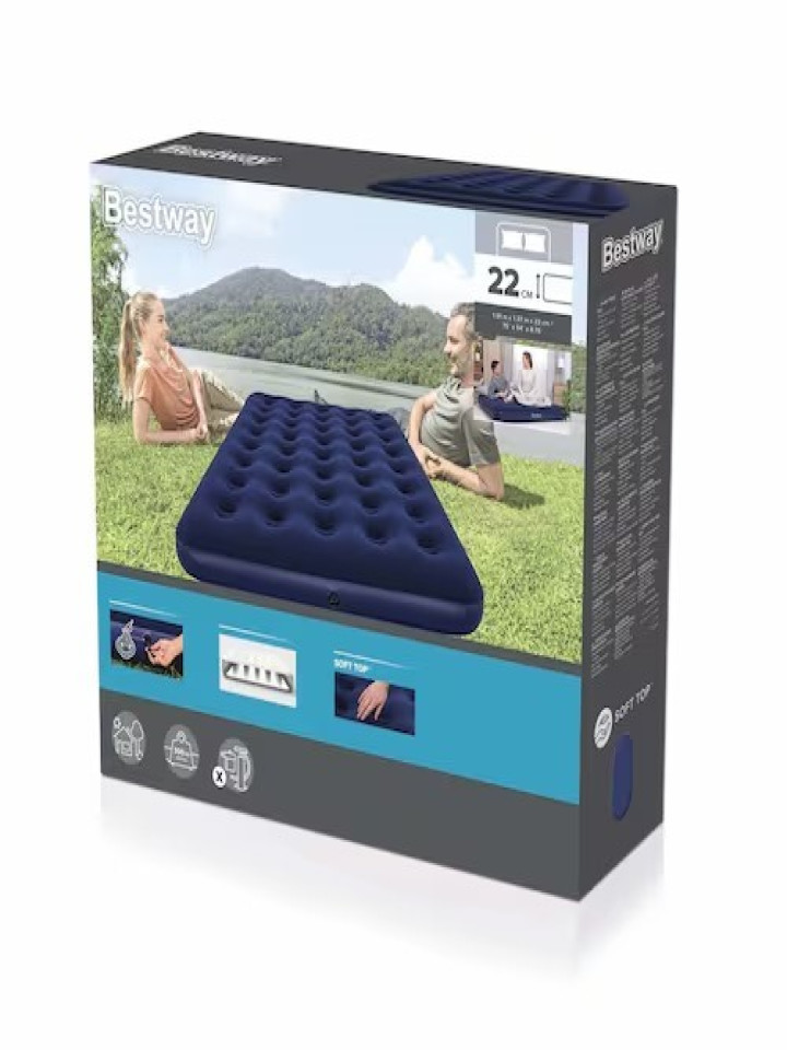 Colchon Inflable Full Azul