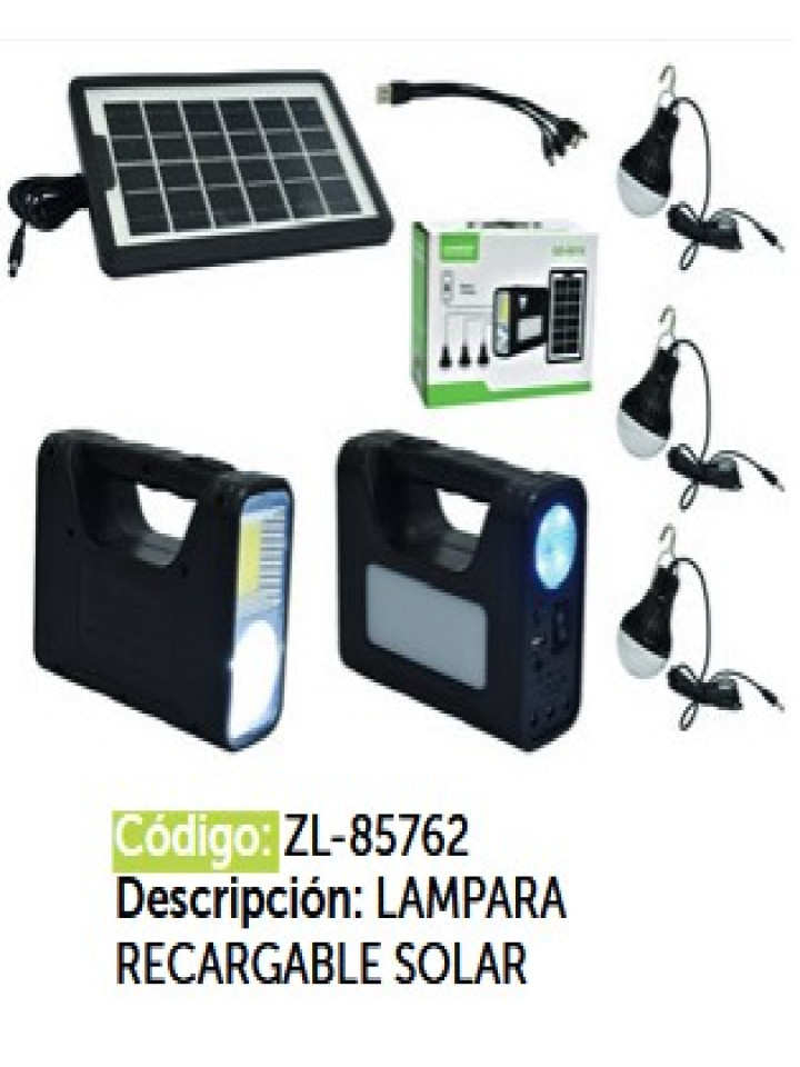 LAMPARA RECARGABLE SOLAR