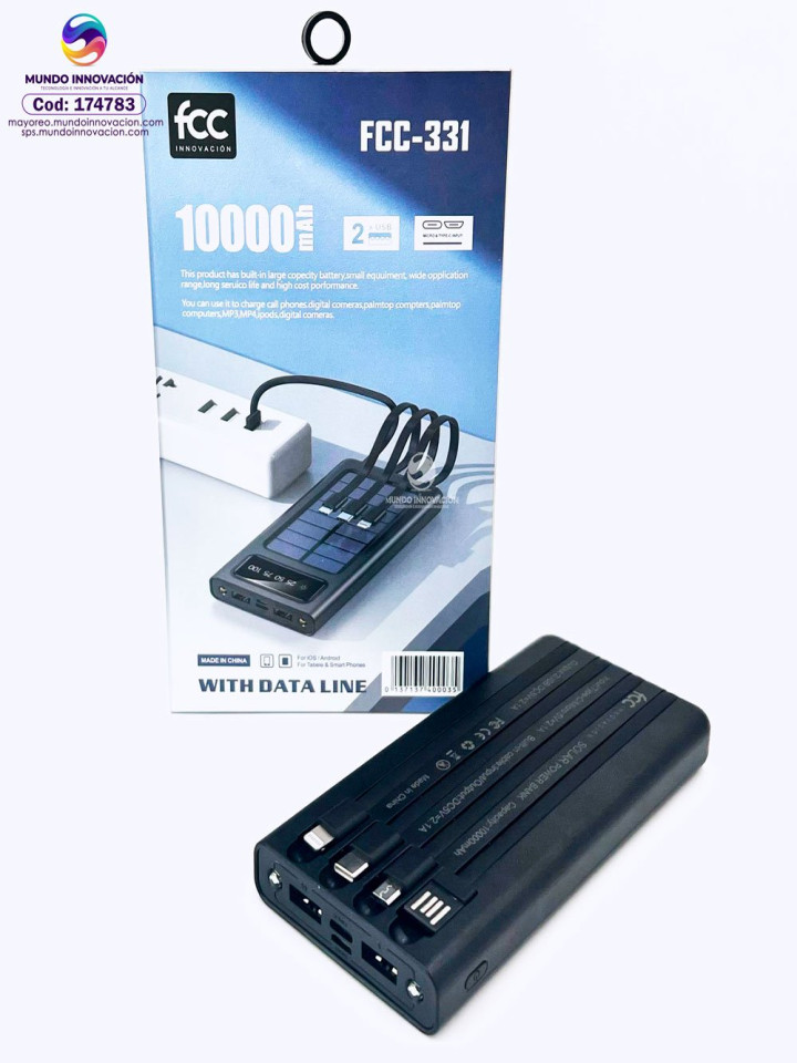 CARGADOR PORTATIL SOLAR 10000