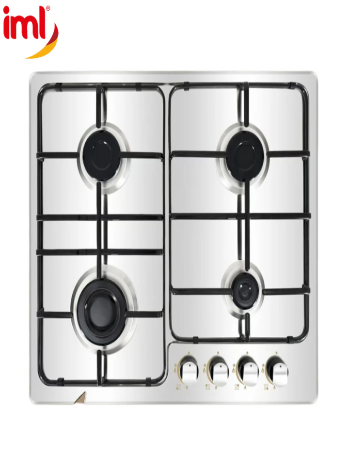 ESTUFA EMP. 4Q ACERO INOX PLATINA